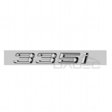 Litery, logo, emblemat, naklejka na bagażnik 3D ABS do BMW 335i w kolorze srebrnym