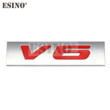 Naklejka z logo na tylną klapę samochodu C4 C4L, V6 2