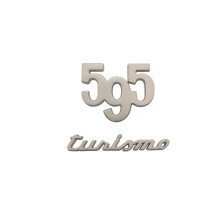 Naklejka metalowa z logo 595, emblematem, naklejką na bagaż do Abartha 695.5