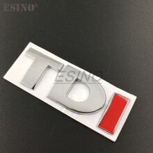 Emblemat ze stopu cynku na bagażniku samochodu TDI Turbo z bezpośrednim wtryskiem, tył, nadwozie, st