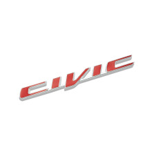 Naklejka na tylną klapę samochodu Honda Civic z logo w kształcie litery E, wysoka