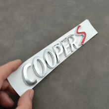 ABS Chromowane litery na tylnym bagażniku Mini Cooper S Emblem, chrom