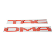 Tacoma 2016 2017 2018-2021 3D wypukłe litery na tylnej klapie, emblemat, czerwony samochód