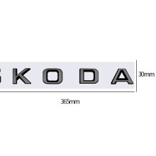 Naklejka na klapę bagażnika z czarnego metalu, emblemat, kalkomania do Skody, Skoda