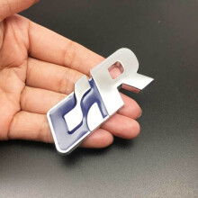 Naklejka z logo R w stylu metalowym 3D na klapę tylną, 3