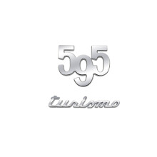 Naklejka metalowa z logo 595, emblematem, naklejką na bagaż do Abartha 695.6