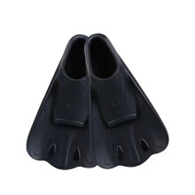 Short Snorkeling Flippers Nonslip-Butterfly Black 30 to 32