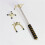 Adjustable Height Pool Bridge Stick Removable Brasses-Silver 6