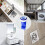 2Pack Shower Floor Drain Backflow Preventer Odor-Proof Floor Leak Silicone Core Sewer Odor Proof Drainage Insert Plug Deodorization Drain Cores 6