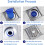 2Pack Shower Floor Drain Backflow Preventer Odor-Proof Floor Leak Silicone Core Sewer Odor Proof Drainage Insert Plug Deodorization Drain Cores 4