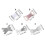 100 Pcs Bandage Wrap Clips Replaceable Wrap Fasteners Clips-A 4