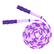 Kids Jump Rope Soft Beaded Skipping Rope Adjustable-Purple