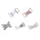 100 Pcs Bandage Wrap Clips Replaceable Wrap Fasteners Clips-A 2