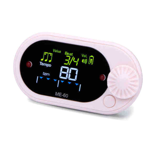 Quiet Metronome with Back Clip Beat Trainer ABS Texture-Pink