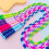 Jump Rope for Kids Soft Beaded Segmented Skipping Rope-Rose red 7