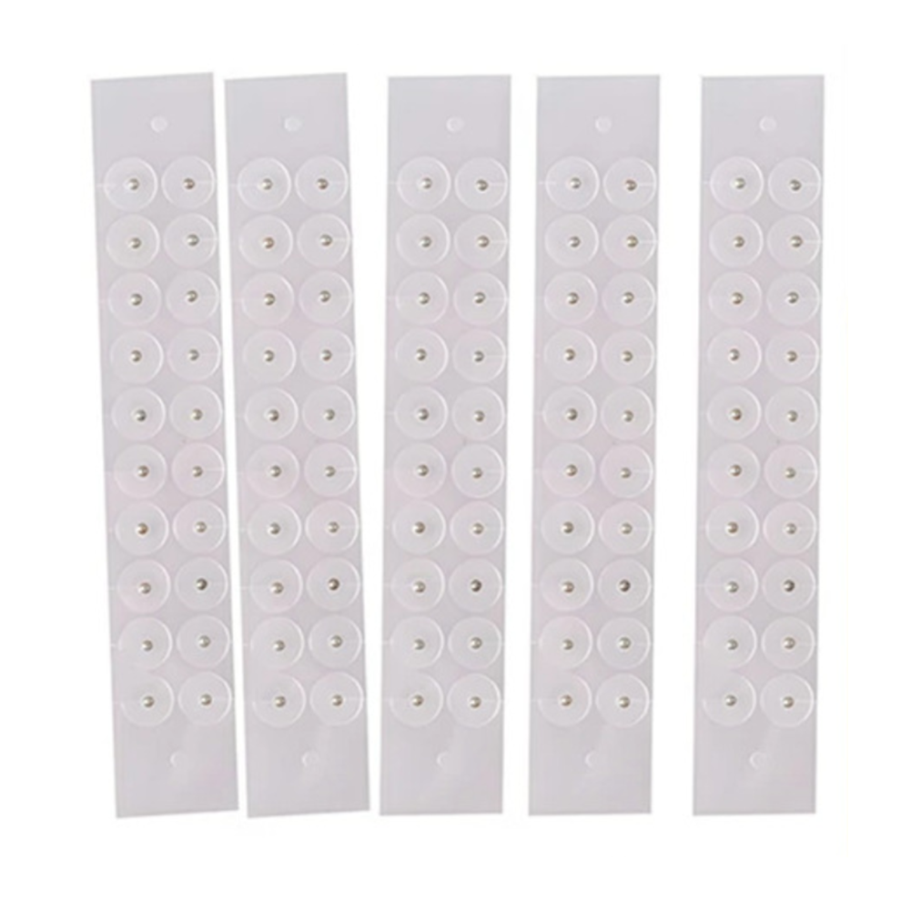 Silver 100Pcs Acupunctures Beads Ear Care Disposable Ear