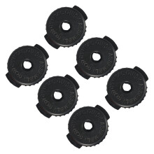 6PCS Silicone Cymbal Nuts Quick Releasing Mechanism-Black