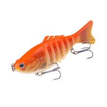 Multi Jointed Swimbaits Swimming Lures with Treble Hook-5