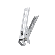 Compacts Heatproof Pans Clamps Portables-Silver with teeth