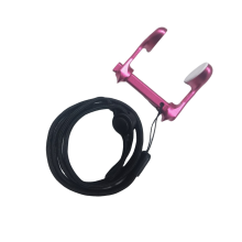 Floating Nose Plugs Swimming Nose Clips with Lanyard-Pink