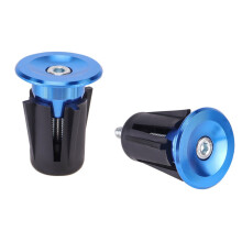 Aluminum Alloys Bicycles Grip End Caps Road Bike Handlebar-Blue