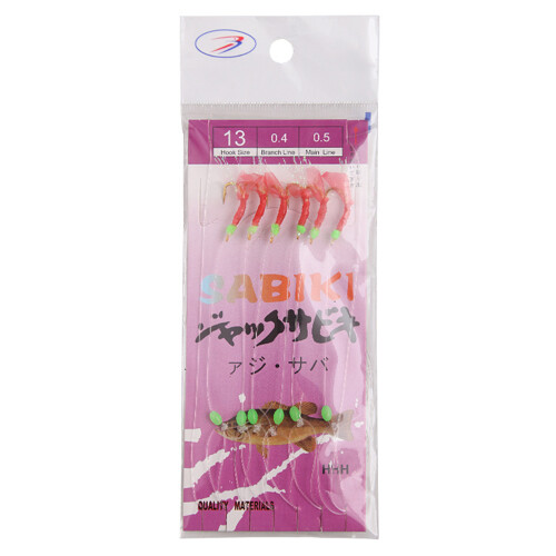6Pcs Rigs Wobblers Fishing Hook Luminously Bean String Hook-13