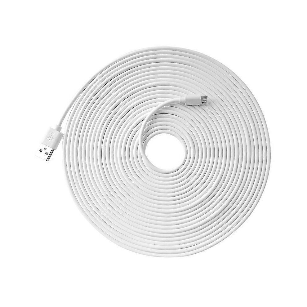 Kikidex (As Show, One Size) 2 Pack 16Ft Power Extension Cable For Wyze Cam Pan, For Wyze Cam V3, For Wyze Cam Pan V2, For Yi Dome Home Camera, For Nest Cam, F