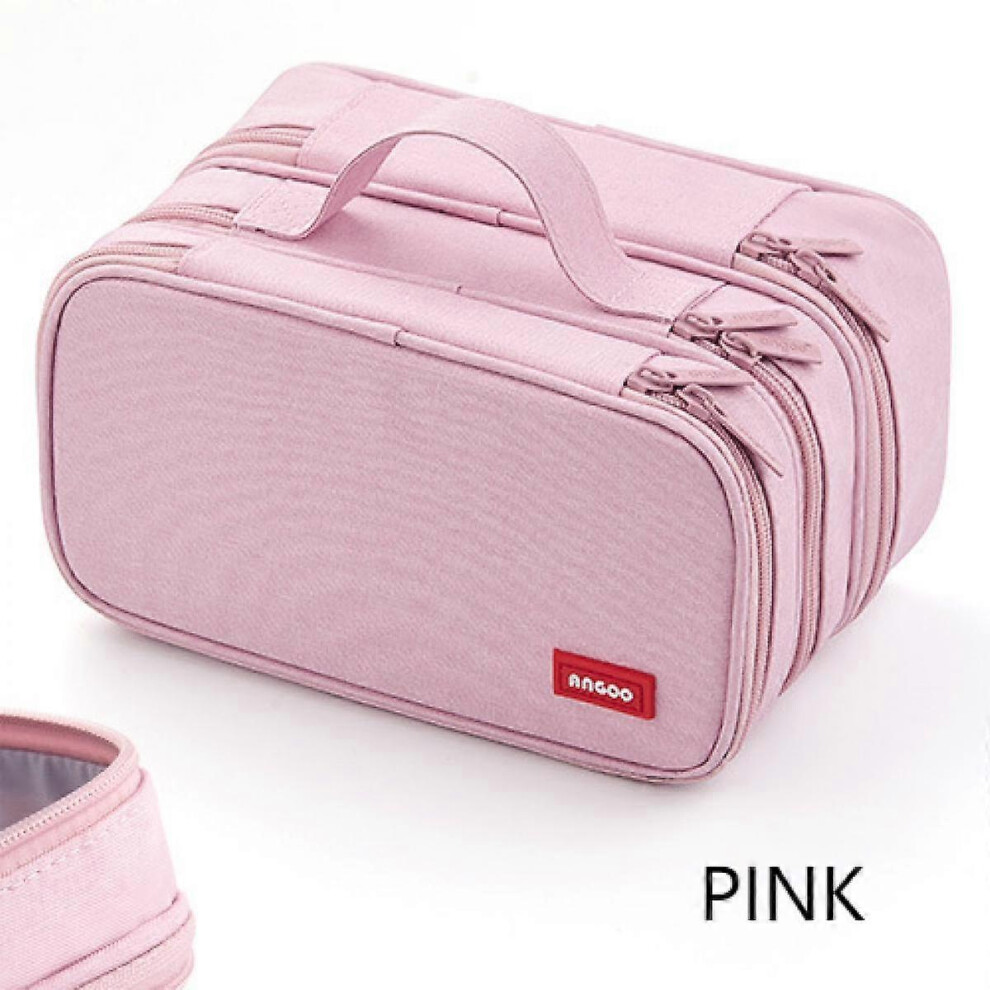 Kikidex (As Show, One Size) Large-Capacity Stationery Box, High-End Simple Pencil Case, Girl Stationery Storage Box, Storage And Sorting Box