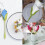 Pack of 20 plastic flower napkin holders for table 4