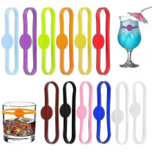 24 Pack Silicone Drink Markers for Beer Glasses and Reusable Cups