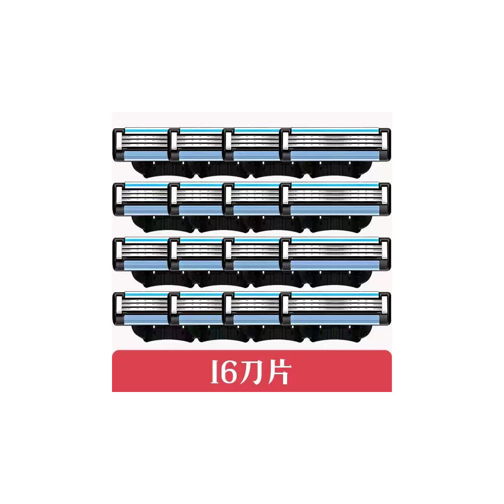 (16PCS) For Mach 3 Manual Razor Blades +Shaving Rack-image-OPC-PKV5Q7P-NEW