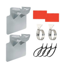 Pool Hose Holder for Above Ground Hose Outlet with Cable Clamp, Gray Pool Accessories