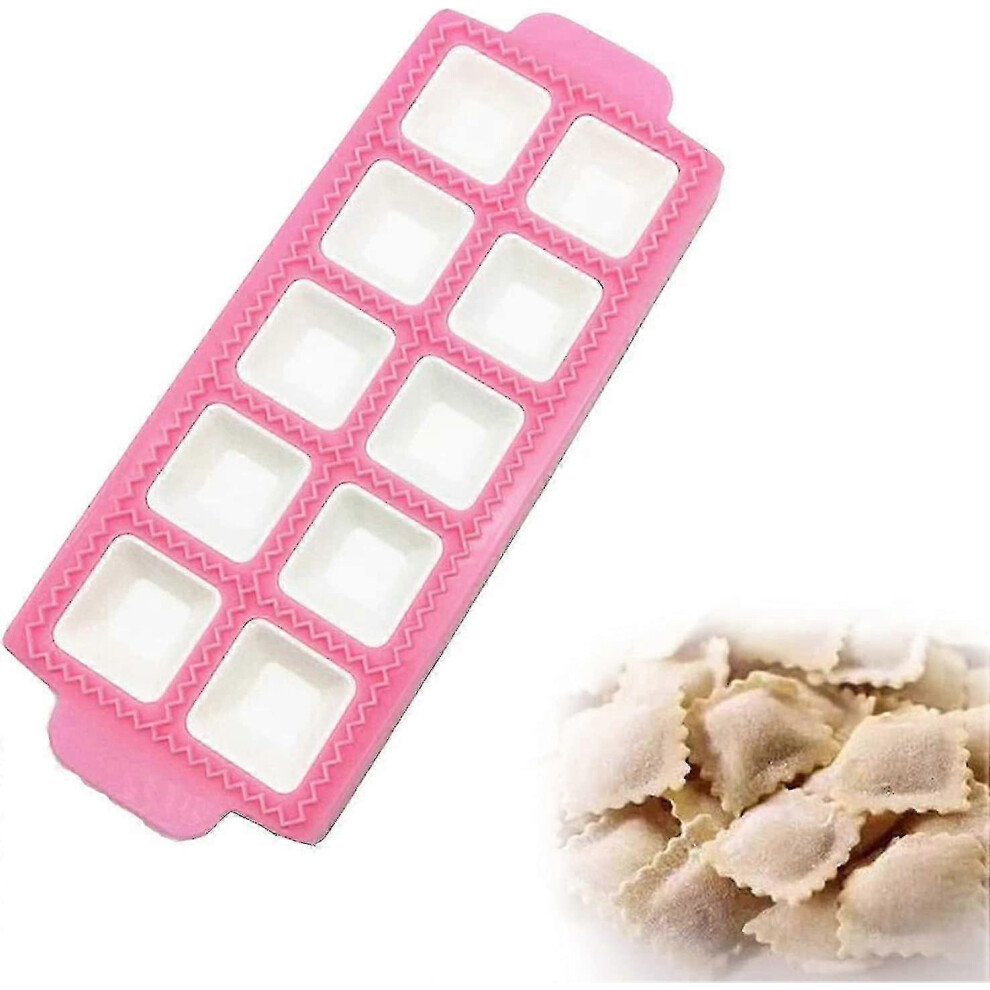 Ravioli Mold - Plastic Ravioli Tray - Mold for 10 Square Ravioli, Ravioli Cutter, Ravioli Press, Ravioli Stamp