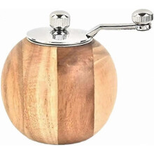 Solid wood salt and pepper mills with ceramic rotor coarseness adjustment, kitchen utensils