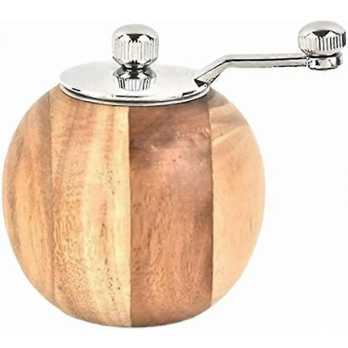 Solid wood salt and pepper mills with ceramic rotor coarseness adjustment, kitchen utensils