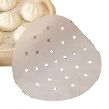 50 Pack Disposable Mini Steamed Bun Paper Rolls Non-Stick Paper Liners