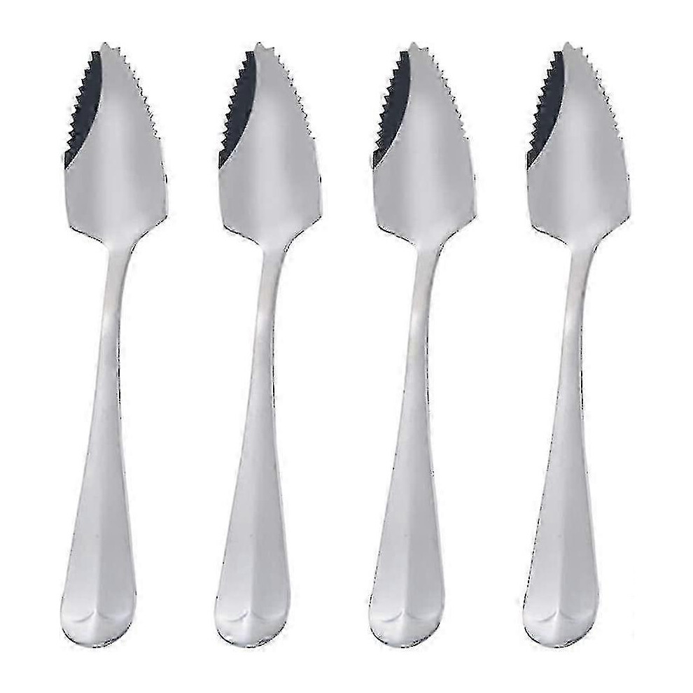 stainless steel serrated spoons. Grapefruit spoon. Dessert spoon. Ideal gift.