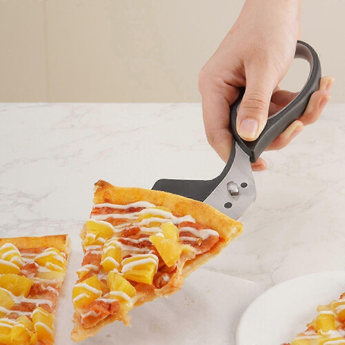 Ultra Sharp Detachable Pizza Scissors for Kitchen with Non-Slip Handle, Pizza Peel, Two-in-One Scissors 2