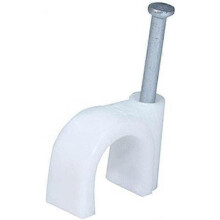 (As show, One size) Circle cable clips with steel nail, 14mm, 100pcs/Pack