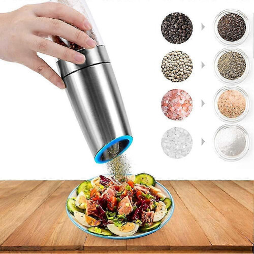 Gravity Salt and Pepper Grinder, Automatic and Portable Electric Pepper Mill 1