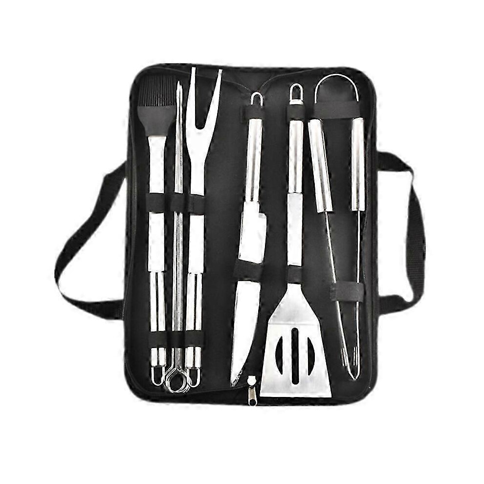 BBQ Utensil Set, 9 Pieces Stainless Steel Outdoor Barbecue Utensils with Storage Case