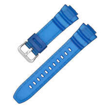 (Translucent Dark Blue) For Casio MCW-100H MCW-110H W-S220 HDD-S100 WV-200 AE-2000 Watch Band Strap
