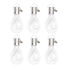 6 stuks led kroonluchtlampje zonne- koperdraad warmwit