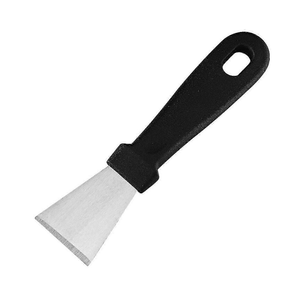 Stainless Steel Multi-Purpose Scraper, Medium Size, 20G Straight Blade, For Cleaning, Degreasing, Removing Stains, Defrosting, Refrigerator And Black