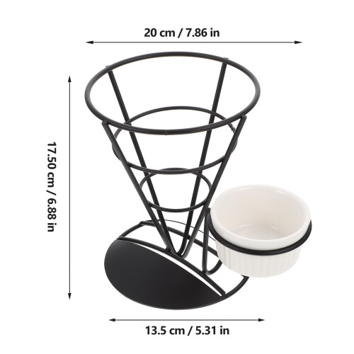 Halter Für Eisenspäne Eiswaffeln Soße Spiral- Keramik 1