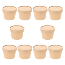 10 einweg-papierschalen für , dessert, pudding zum servieren
