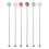 6 donut-swizzle-sticks aus , cocktail-rührstäbchen 2