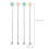 6 donut-swizzle-sticks aus , cocktail-rührstäbchen 7