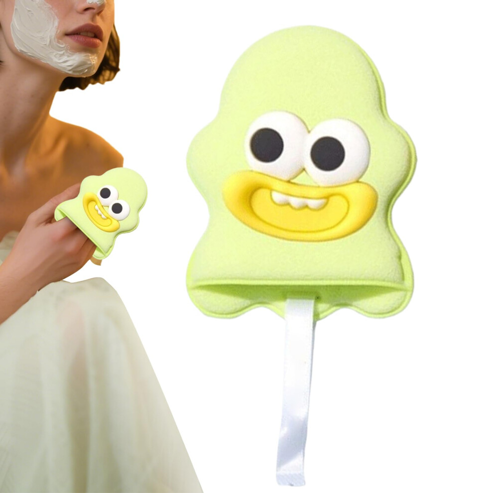 Cyan/Blue Face Scrubber For Women Reusable Sponges For Sensitive Skin Bath Cleansing Tool Daily Routine Shower Travel