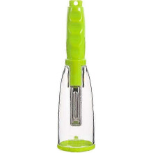 Accessories Grater Storage Case Kitchen Gadgets Slicer Shredder Cutter Stainless Steel Fruit Peeler (Green)